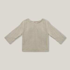 The Simple Folk Button Back Shirt sage green 2T NWT